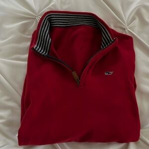 Vineyard Vines
Boys' Half-Zip Sweater - Big Kid Size Large. Red.